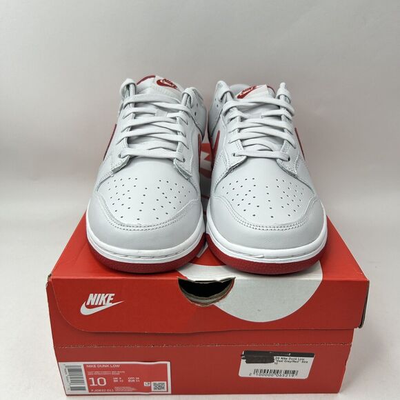 Nike Shoes Dunk Low “Vast Grey Varsity Red” 2023 - Picture 2 of 5